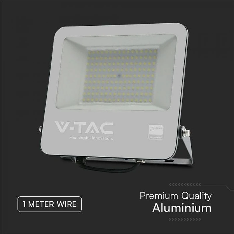 Προβολέας LED SAMSUNG 100W Ψυχρό λευκό 6400K Μαύρος VT-44104 V-TAC 23441 Προβολέας LED SAMSUNG 100W Ψυχρό λευκό 6400K Μαύρος VT-44104 V-TAC 23441
