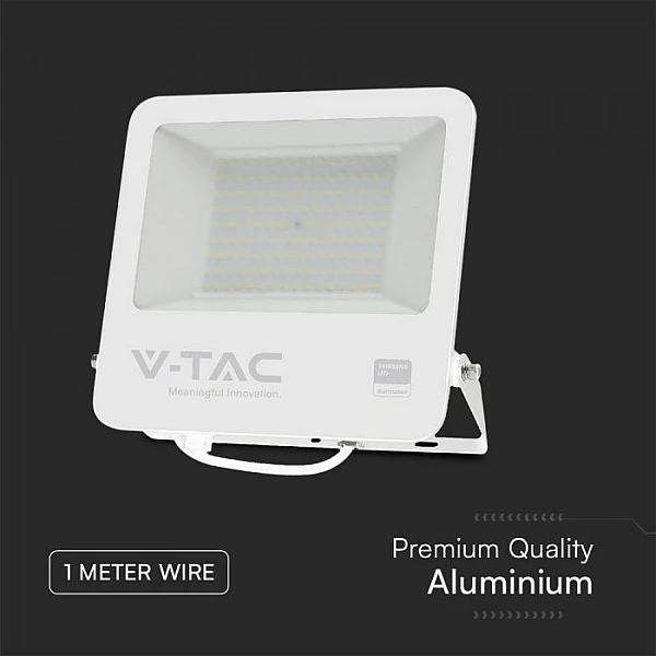 Προβολέας LED SAMSUNG 100W Ψυχρό λευκό 6400K Λευκός  VT-44104 V-TAC 23443