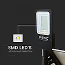 Ηλιακό Φωτιστικό Δρόμου HYBRID LED 50W 4000lm με τηλεχειριστήριο IP65 Ψυχρό λευκό 6500K Μαύρο VT-ST201 23579 V-TAC