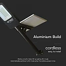 Ηλιακό Φωτιστικό Δρόμου HYBRID LED 50W 4000lm με τηλεχειριστήριο IP65 Ψυχρό λευκό 6500K Μαύρο VT-ST201 23579 V-TAC