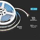 Ταινία LED RUNNIG SMD2835 DC 24V IP20 10W/m Φυσικό Λευκό 4000Κ 120L/m 10 μέτρα VT-2835-120 V-TAC 23608