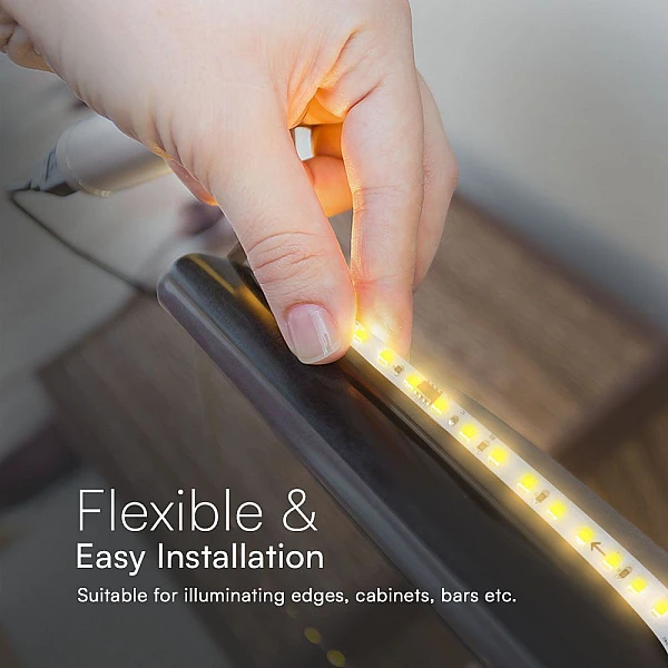 Ταινία LED Running SMD2835 DC 24V IP20 10W/m Θερμό Λευκό 3000Κ 120L/m 10 μέτρα VT-2835-120 V-TAC 23607