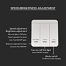 Running Led Strip Controller με τηλεχειριστήριο 3 κουμπιών 23610 V-TAC