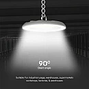 Φωτιστικό LED Καμπάνα 100W Γκρι CCT 3in1 3000K-6500K VT-91100CCT 23622 V-TAC