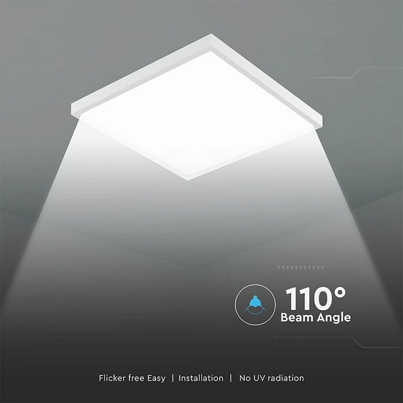 LED Panel backlit 60×60cm 36 WATT 120Lm/W Τετράγωνο 2 σε 1 χωνευτό ή εξωτερικό Ψυχρό λευκό 6500K VT-61037 23766 V-TAC LED Panel backlit 60×60cm 36 WATT 120Lm/W Τετράγωνο 2 σε 1 χωνευτό ή εξωτερικό Ψυχρό λευκό 6500K VT-61037 23766 V-TAC