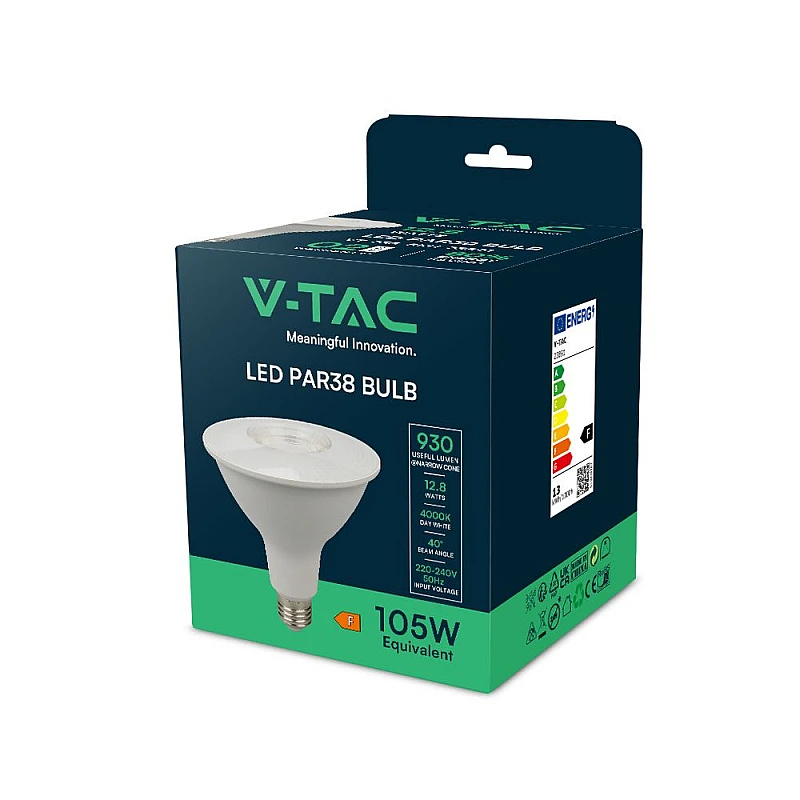Λαμπτήρας LED 12.8W E27 PAR38 Φυσικό Λευκό 930lm VT-238 23891 V-TAC Λαμπτήρας LED 12.8W E27 PAR38 Φυσικό Λευκό 930lm VT-238 23891 V-TAC