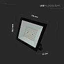 Προβολέας LED 50W IK05 ψυχρό λευκό 6500K μαύρο σώμα VT-44054 23990 V-TAC