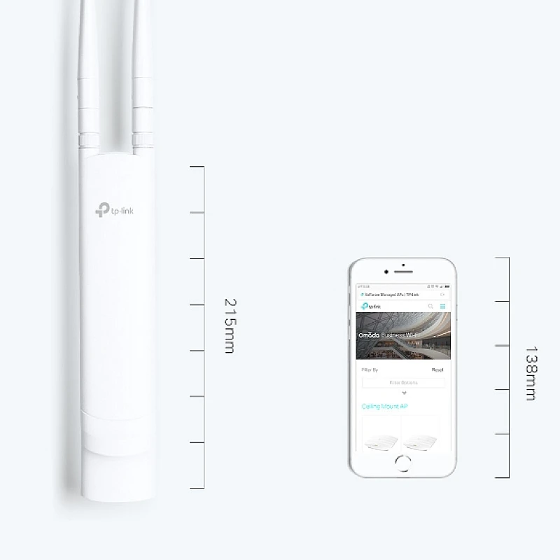 TP-LINK EAP110 Wireless Access Point 300Mbps για Εξωτερική τοποθέτηση 