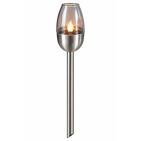 GRUNDIG Ηλιακό Καρφωτό Φωτιστικό Κήπου LED με Εφέ Φλόγας Ø6x38cm 26136