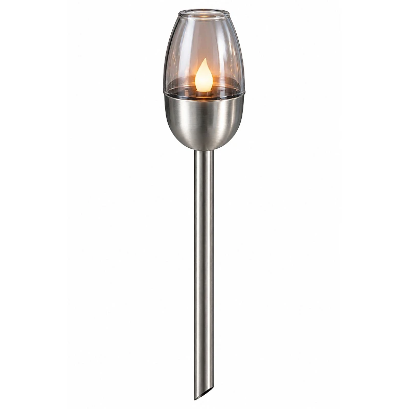 GRUNDIG Ηλιακό Καρφωτό Φωτιστικό Κήπου LED με Εφέ Φλόγας Ø6x38cm 26136