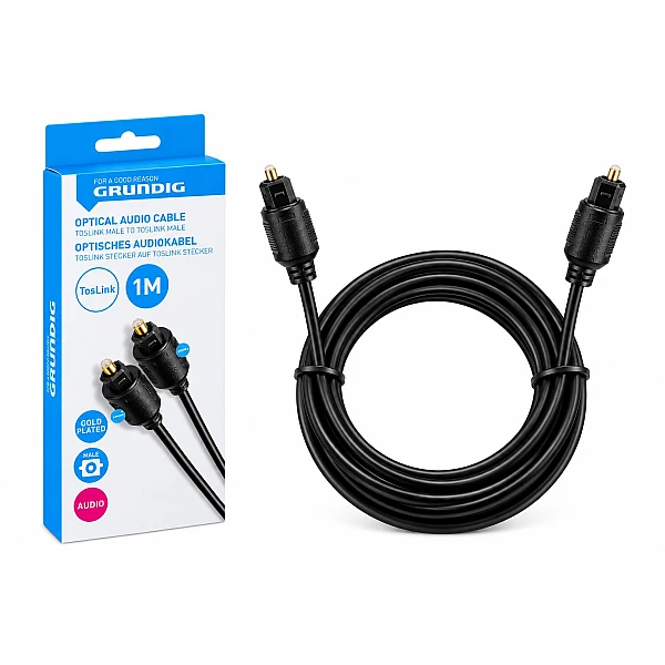 GRUNDIG 47224 Καλώδιο ήχου οπτικής ίνας TosLink male σε TosLink male 1m