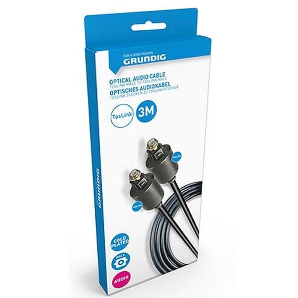 GRUNDIG 47226 Καλώδιο ήχου οπτικής ίνας TosLink male σε TosLink male 3m