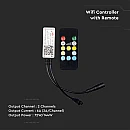 Led strip Controller 3CCT 72Watt/144W WiFi με τηλεχειριστήριο 24 κουμπιών VT-2427 V-TAC 2902