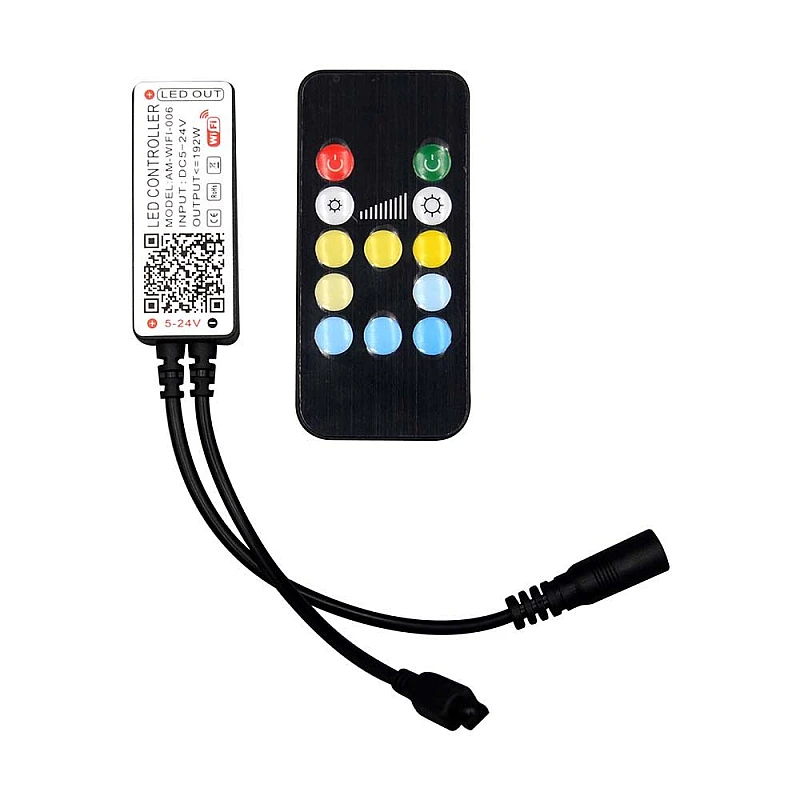 Led strip Controller 3CCT 72Watt/144W WiFi με τηλεχειριστήριο 24 κουμπιών VT-2427 V-TAC 2902