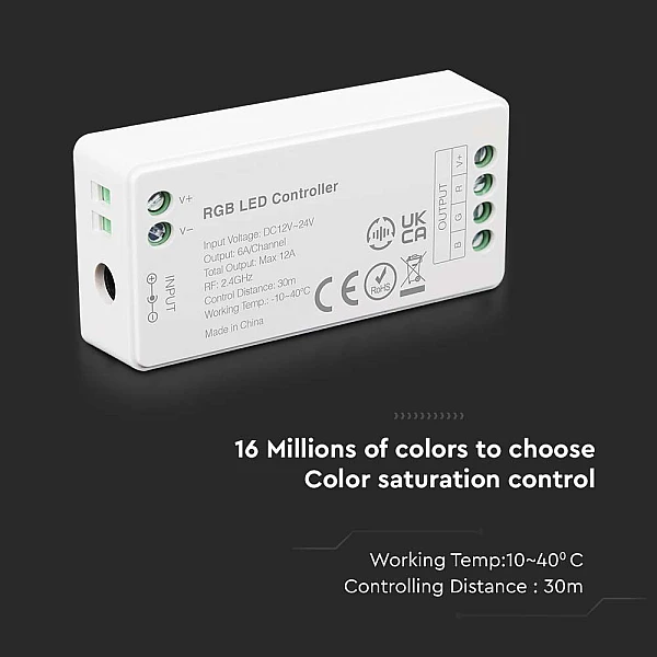 Led strip Controller RGB  DC12V-24V VT-2432 V-TAC 2912