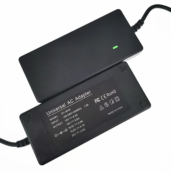 Universal Φορτιστής Laptop 90W και με σετ βυσμάτων OEM