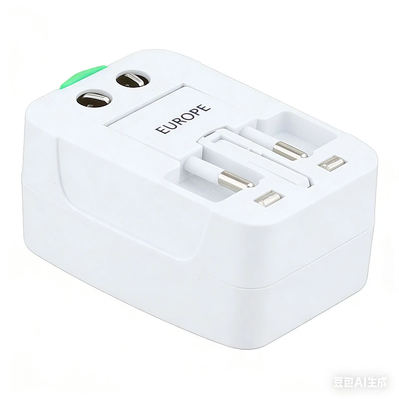 All in One Ταξιδιωτικός αντάπτορας 10A/250V με 2 θύρες USB και Type-C  PD20W 2.4A A-2046