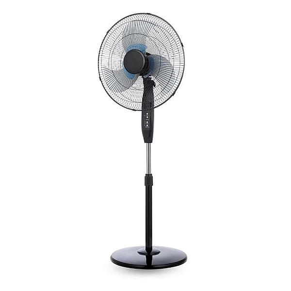 Ανεμιστήρας με ορθοστάτη Μαύρος Φ50 65W με διπλή φτερωτή και κοντρόλ 300-20007 Eurolamp