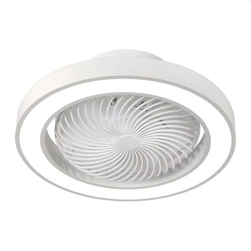 Ανεμιστήρας - πλαφονιέρα οροφής LED 50W 3CCT λευκός Φ50 με μοτέρ DC 15W 300-25073 Eurolamp