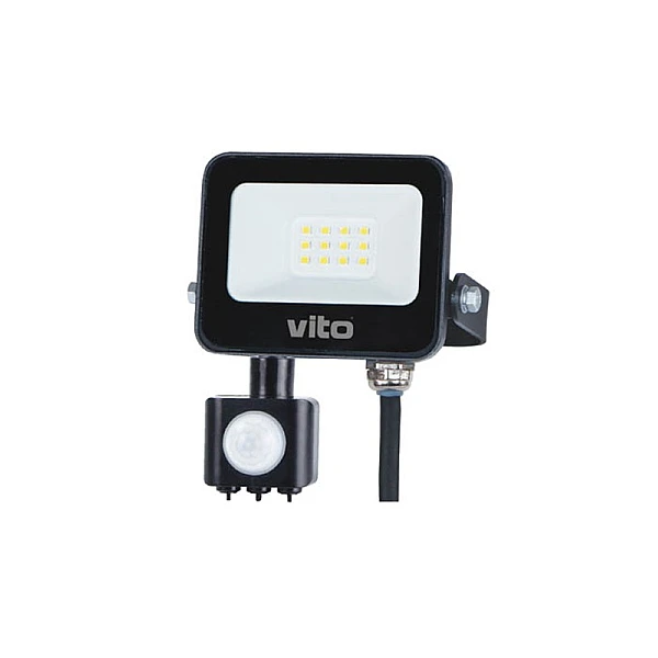 Προβολέας LED SMD 20W 2000Lm Ψυχρό Λευκό 6000Κ με ανισχευτή κίνησης IP65 Γκρι SAVA-S 3022710 VITO