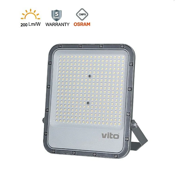 Προβολέας LED SMD 200W 30400Lm Ψυχρό Λευκό 6000Κ IP66 Γκρι RONA+ 3022815 VITO