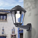 Fumagalli Nardo/Giampy φαναράκι επιτοίχιο εξωτερικού χώρου μαύρο 6πλευρο IP55 30330