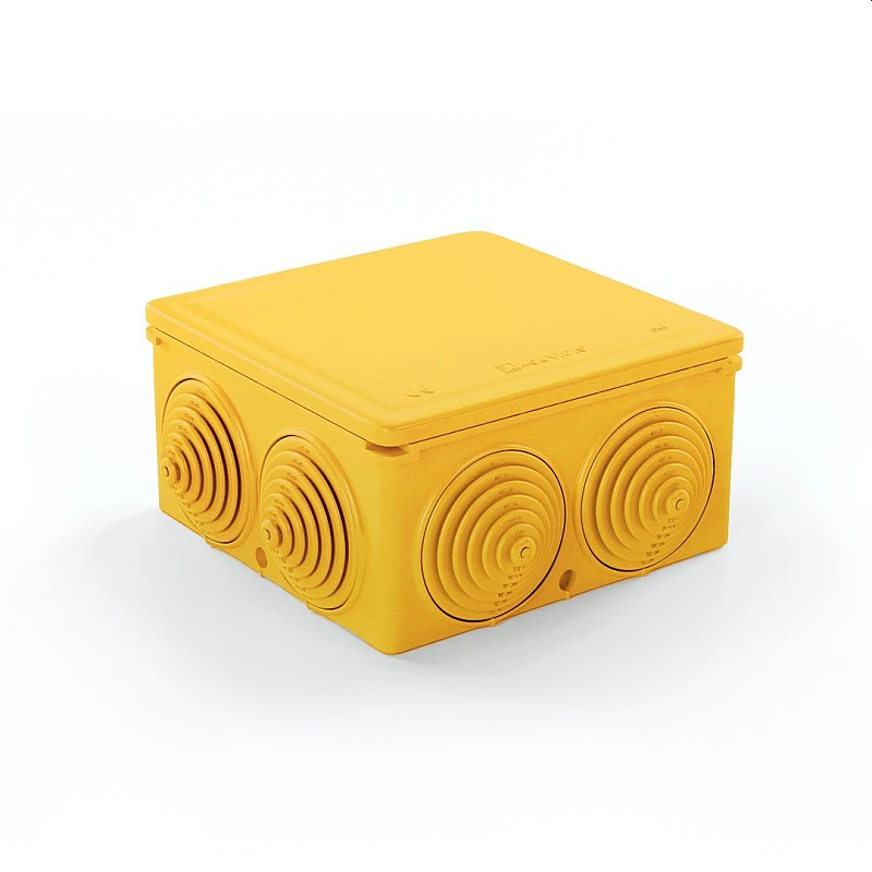 Τετράγωνο Στεγανό κουτί διακλάδωσης Supersol Plus ISR με αποσπώμενες βαθμιδωτές τάπες 3036020 Kouvidis