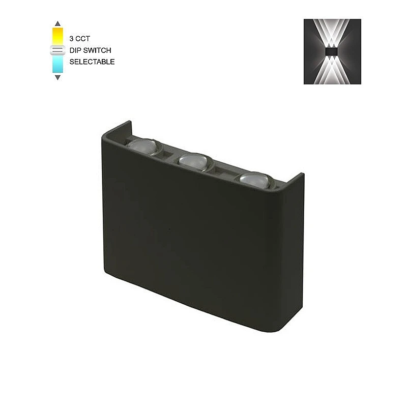 Φωτιστικό LED απλίκα BINO-3 6W SMD 3xCCT 16*10CM IP65 ΜΑΥΡΟ 3231110 VITO Φωτιστικό LED απλίκα BINO-3 6W SMD 3xCCT 16*10CM IP65 ΜΑΥΡΟ 3231110 VITO