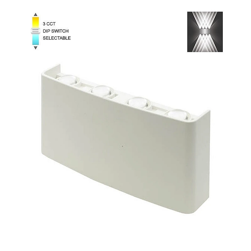 Φωτιστικό LED απλίκα BINO-4 8W SMD 3xCCT 21*10CM IP65 ΛΕΥΚΟ 3231140 VITO Φωτιστικό LED απλίκα BINO-4 8W SMD 3xCCT 21*10CM IP65 ΛΕΥΚΟ 3231140 VITO