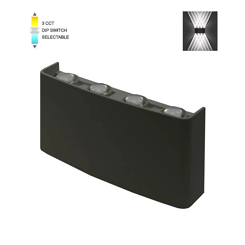 Φωτιστικό LED απλίκα BINO-4 8W SMD 3xCCT 21*10CM IP65 ΜΑΥΡΟ 3231130 VITO Φωτιστικό LED απλίκα BINO-4 8W SMD 3xCCT 21*10CM IP65 ΜΑΥΡΟ 3231130 VITO