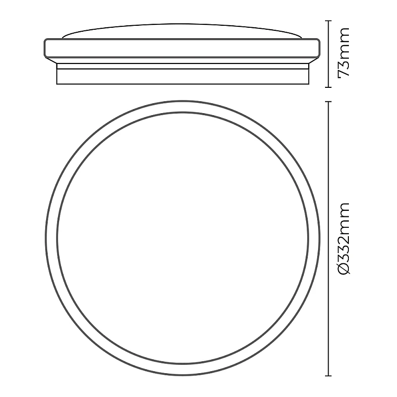 LED πλαφονιέρα 18W στρογγυλή ψυχρό λευκό 6400K IP20 με εφέ ξύλου 1820lm/W 32540 EDM LED πλαφονιέρα 18W στρογγυλή ψυχρό λευκό 6400K IP20 με εφέ ξύλου 1820lm/W 32540 EDM