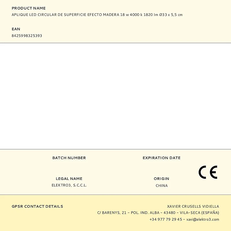 LED πλαφονιέρα 18W τετράγωνη ψυχρό λευκό 6400K IP20 με εφέ ξύλου 1820lm/W 32542 EDM LED πλαφονιέρα 18W τετράγωνη ψυχρό λευκό 6400K IP20 με εφέ ξύλου 1820lm/W 32542 EDM