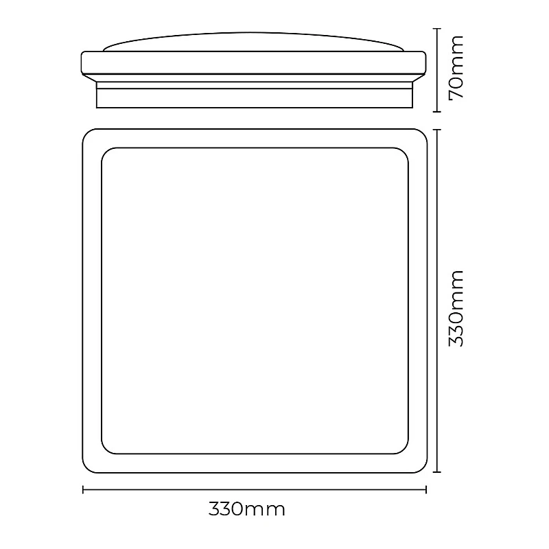 LED πλαφονιέρα 18W τετράγωνη ψυχρό λευκό 6400K IP20 με εφέ ξύλου 1820lm/W 32542 EDM LED πλαφονιέρα 18W τετράγωνη ψυχρό λευκό 6400K IP20 με εφέ ξύλου 1820lm/W 32542 EDM