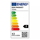 LED πλαφονιέρα 12W 1160lm στρογγυλή Ø26 x 4,5 cm φυσικό λευκό 4000K IP20 με πλαίσιο χρωμίου 32566 EDM