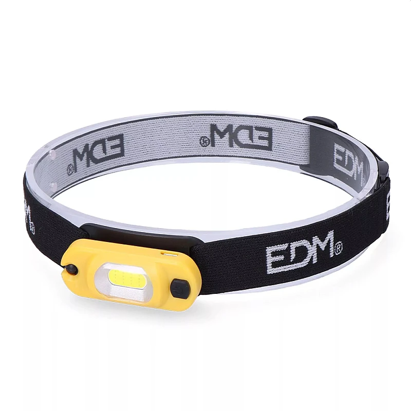 Φακός κεφαλής LED 1watt 100 Lumen επαναφορτιζόμενος 36386 EDM Spain