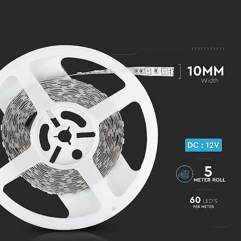 Ταινία LED SMD 5050 11W/m Φυσικό λευκό 4000K IP20 VT-5050-60 5 μέτρα V-TAC 212143 Ταινία LED SMD 5050 11W/m Φυσικό λευκό 4000K IP20 VT-5050-60 5 μέτρα V-TAC 212143