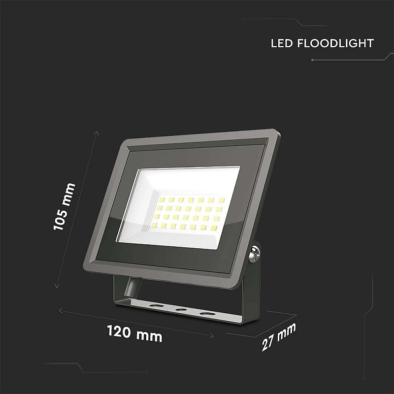 Προβολέας LED SMD LED F-Class 20W Ψυχρό λευκό 6500K μαύρο σώμα VT-4924 6739 V-TAC Προβολέας LED SMD LED F-Class 20W Ψυχρό λευκό 6500K μαύρο σώμα VT-4924 6739 V-TAC