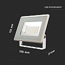 Προβολέας LED SMD LED F-Class 30W Φυσικό λευκό 4000K λευκό σώμα VT-4934 6747 V-TAC Προβολέας LED SMD LED F-Class 30W Φυσικό λευκό 4000K λευκό σώμα VT-4934 6747 V-TAC