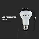Λαμπτήρας Led SAMSUNG E27 R63 8.5Watt Ψυχρό Λευκό 6400Κ VT-263 21143 V-TAC Λαμπτήρας Led SAMSUNG E27 R63 8.5Watt Ψυχρό Λευκό 6400Κ VT-263 21143 V-TAC