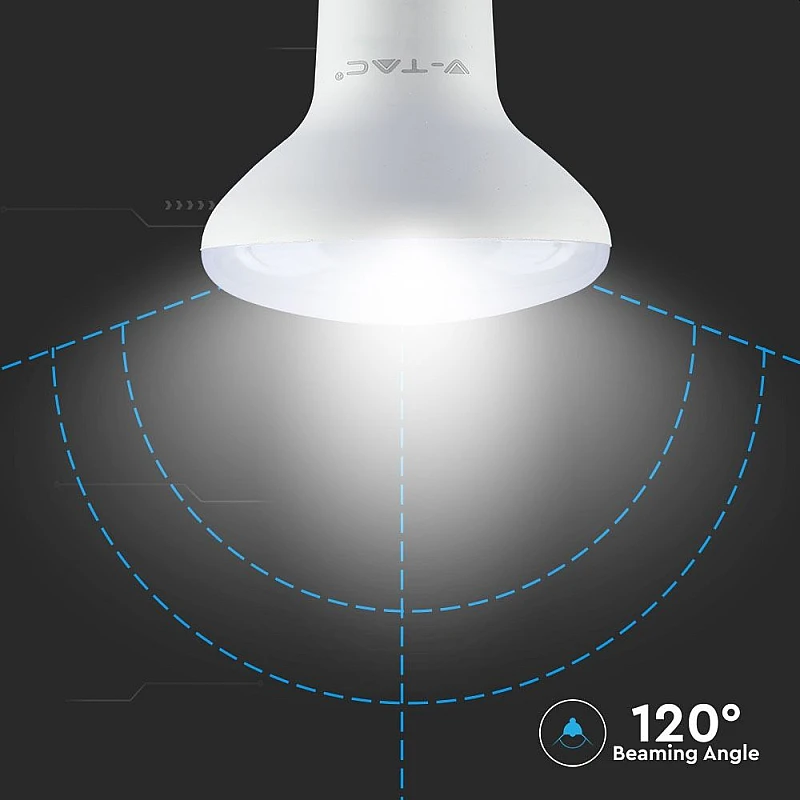Λαμπτήρας Led SAMSUNG E27 R63 8.5Watt Ψυχρό Λευκό 6400Κ VT-263 21143 V-TAC Λαμπτήρας Led SAMSUNG E27 R63 8.5Watt Ψυχρό Λευκό 6400Κ VT-263 21143 V-TAC