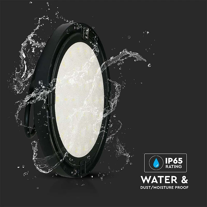 Φωτιστικό LED Καμπάνα 100W Μαύρο Φυσικό λευκό 4000K 120lm/W VT-92100 7808 V-TAC Φωτιστικό LED Καμπάνα 100W Μαύρο Φυσικό λευκό 4000K 120lm/W VT-92100 7808 V-TAC