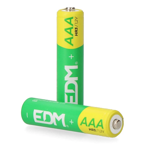 EDM Spain Μπαταρία Επαναφορτιζόμενη ECO-SERIES AAA 950mAh 38722  2 Τεμάχια EDM Spain Μπαταρία Επαναφορτιζόμενη ECO-SERIES AAA 950mAh 38722  2 Τεμάχια