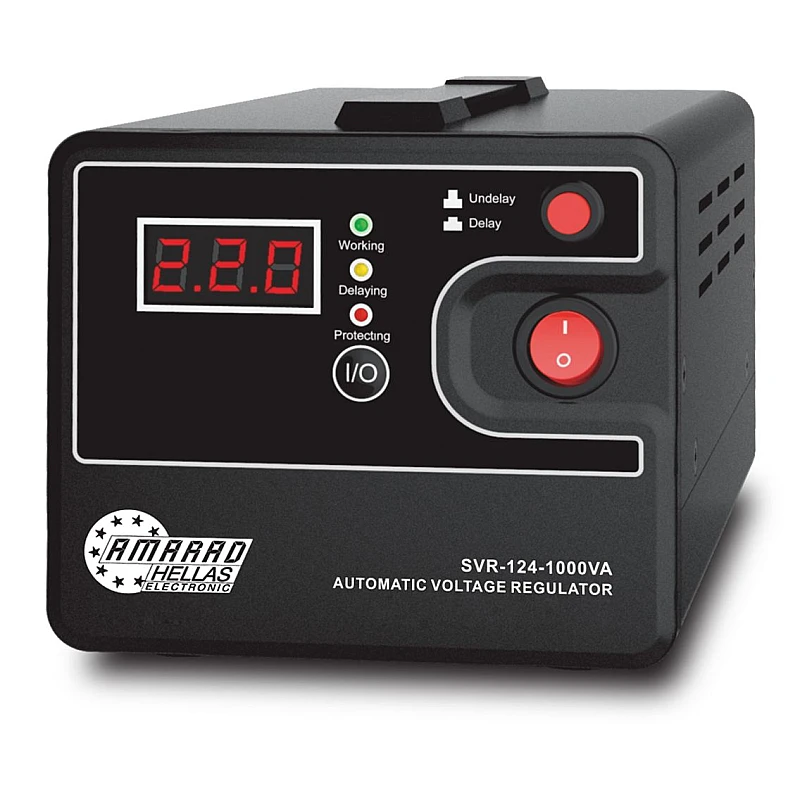 Amarad SVR-1000VA Σταθεροποιητής τάσης τύπου RELAY με 1 πρίζα 1000VA Amarad SVR-1000VA Σταθεροποιητής τάσης τύπου RELAY με 1 πρίζα 1000VA