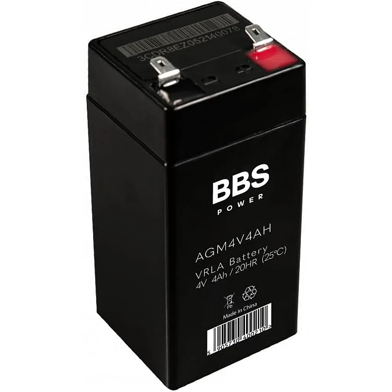 Μπαταρία Μολύβδου AGM4V/4.5AH BBS  για ταμειακές μηχανές και ζυγαριές)