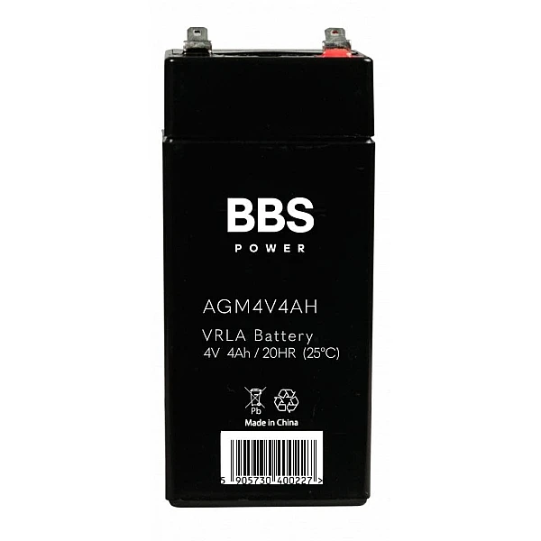 Μπαταρία Μολύβδου AGM4V/4.5AH BBS  για ταμειακές μηχανές και ζυγαριές)