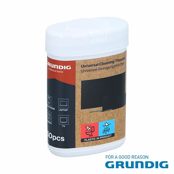 GRUNDIG Υγρά Μαντηλάκια Καθαρισμού Οθονών 32τμχ 42646