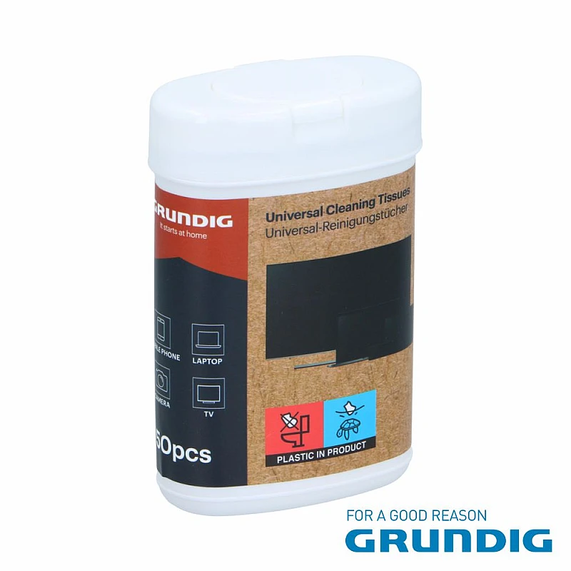 GRUNDIG Υγρά Μαντηλάκια Καθαρισμού Οθονών 32τμχ 42646