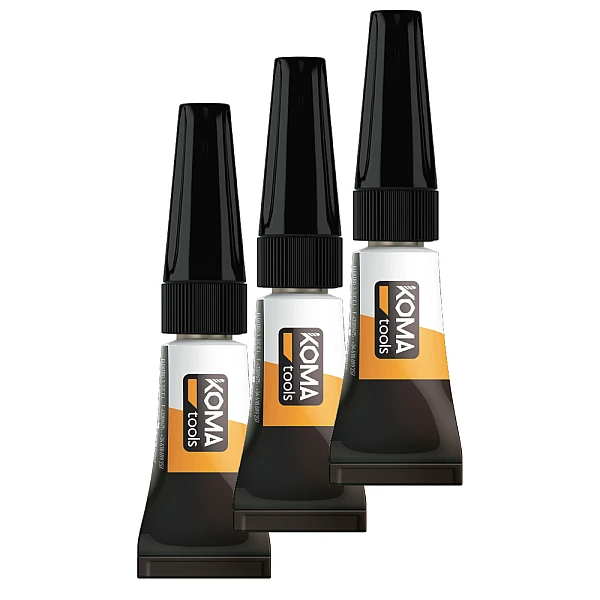 KOMA TOOLS Κόλλα στιγμής 3 τεμάχια x 1g 47721