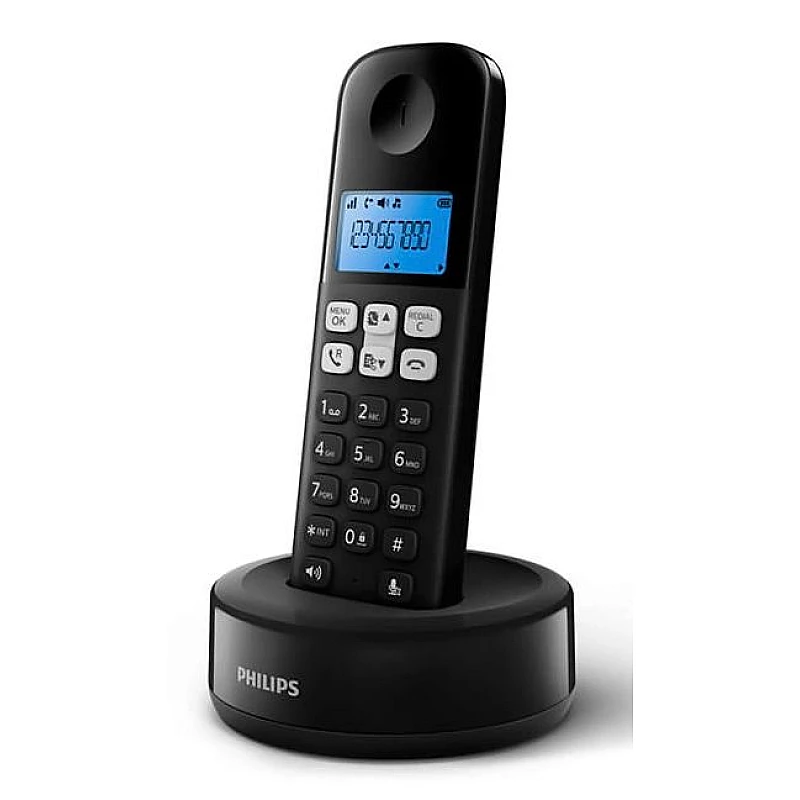 Ασύρματο Ψηφιακό Τηλέφωνο μαύρο PHILIPS D1611B-34 με ελληνικό μενού Ασύρματο Ψηφιακό Τηλέφωνο μαύρο PHILIPS D1611B-34 με ελληνικό μενού