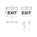 Φωτιστικό Ασφαλείας LED EXIT-10 EXIT 2W Ψυχρό Λευκό 100Lumens IP620 3.7V 500mAh 14500 LI-ION 5020140 VITO Φωτιστικό Ασφαλείας LED EXIT-10 EXIT 2W Ψυχρό Λευκό 100Lumens IP620 3.7V 500mAh 14500 LI-ION 5020140 VITO